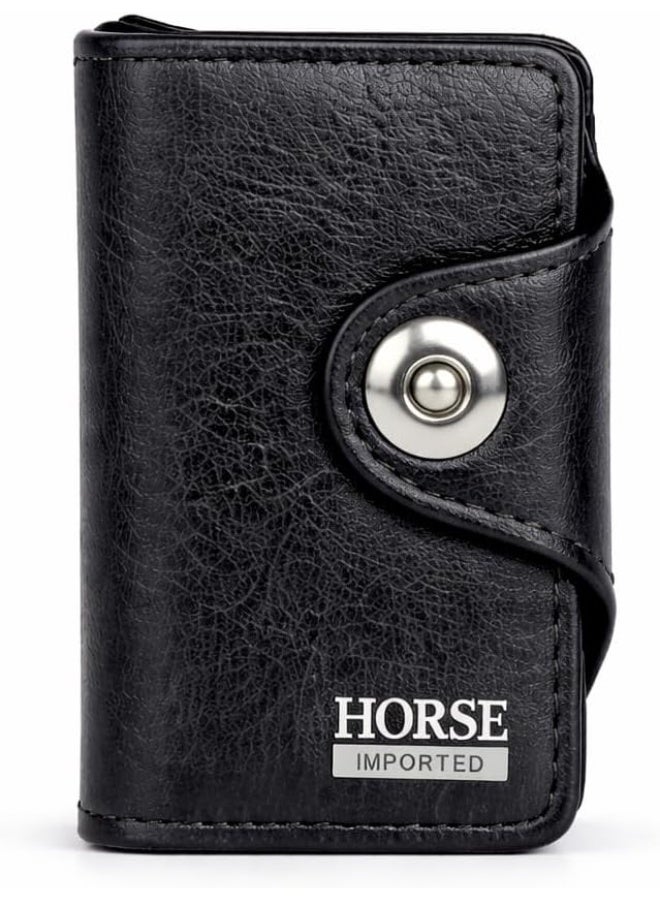 هورس محفظة بطاقات جلد بإغلاق بزر كبس من هورس امبريال (هورس ) - Image 1